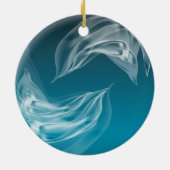 Ornement En Céramique Dauphins Abstraits en jeu (Dos)