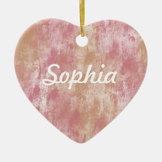 Ornement En Céramique Daydream rose (Devant)