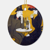 Ornement en céramique de carte postale (Gauche)