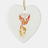 Ornement en céramique de coeur d'Isaïe 61 (Droite)