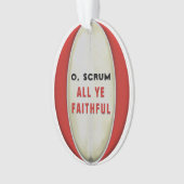 Ornement en céramique de collection de rugby perso (devant)