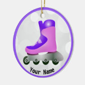 Ornement en céramique de conception de patinage en (Gauche)
