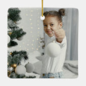 Ornement en céramique de conservation de photos de (Dos)