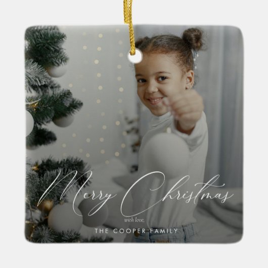 Ornement en céramique de conservation de photos de (Devant)