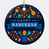 Ornement en céramique de Hanukkah (Dos)