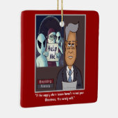 Ornement en céramique de la chaîne d'approvisionne (Droite)