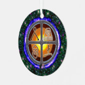 Ornement en céramique de la Terre (Avant gauche)