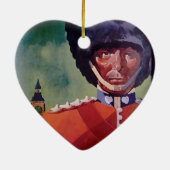 Ornement en céramique de l'affiche de Londres (Dos)