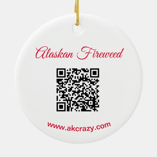 Ornement en céramique de l'Alaska_ALASKA (Dos)