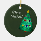 Ornement en céramique de l'arbre de Noël (Devant)