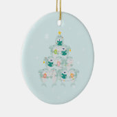 Ornement en céramique de l'arbre de Noël aux requi (Droite)