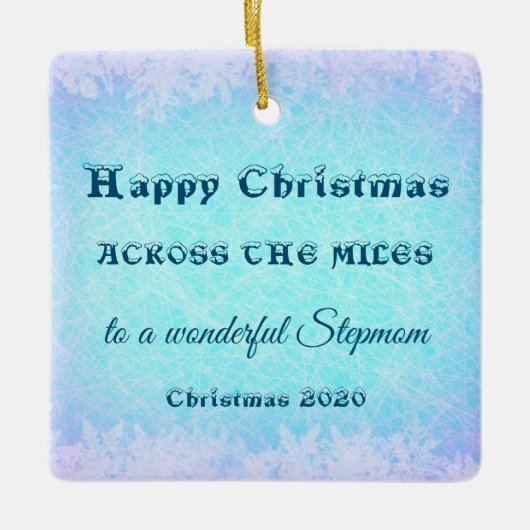 Ornement En Céramique De l'autre côté des Miles Christmas 2020 Stepmaman (Devant)