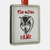 ornement en céramique de loup (Droite)