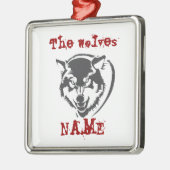 ornement en céramique de loup (Gauche)