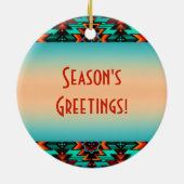 Ornement en céramique de loup tribal (Dos)