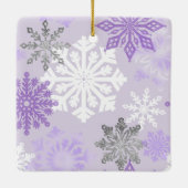 Ornement en céramique de l'ours polaire violet per (Dos)