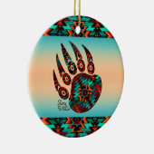 Ornement en céramique de l'ours tribal (Droite)