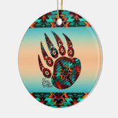 Ornement en céramique de l'ours tribal (Gauche)