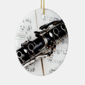 Ornement en céramique de musique Clarinet (Droite)
