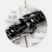 Ornement en céramique de musique Clarinet (Dos)
