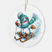 Ornement en céramique de Noël (Gauche)