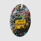 Ornement en céramique de Noël (devant)