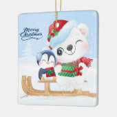 Ornement en céramique de Noël (Gauche)