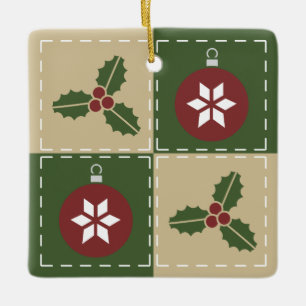 Ornement en céramique de Noël