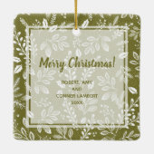 Ornement en céramique de Noël (Dos)