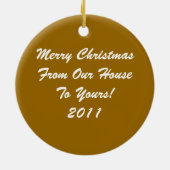 Ornement en céramique de Noël (Dos)