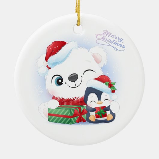 Ornement en céramique de Noël (Dos)