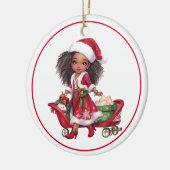 Ornement en céramique de Noël (Gauche)