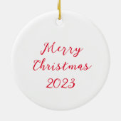 Ornement en céramique de Noël (Dos)