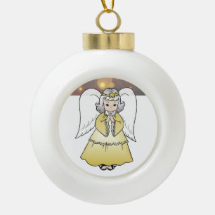 Ornement en céramique de Noël, Ange de Noël