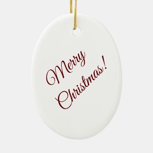 Ornement en céramique de Noël coloré (Dos)