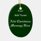 Ornement en céramique de Noël d'ange victorien (Dos)