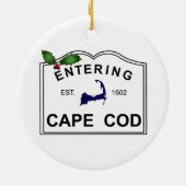 ORNEMENT EN Céramique de Noël de Cape Cod PERSONNA (Dos)