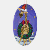 Ornement en céramique de Noël de Giraffe (Droite)