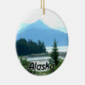 Ornement en céramique de Noël de l'Alaska (Droite)