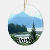 Ornement en céramique de Noël de l'Alaska (Gauche)