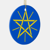 Ornement en céramique de Noël de l'ETHIOPIE (Droite)