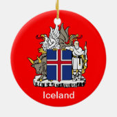 Ornement en céramique de Noël d'ICELAND* (Dos)