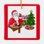 Ornement en céramique de Noël doux (Devant)