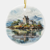 Ornement en céramique de Noël écossais (Devant)