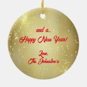 Ornement en céramique de Noël Kokopelli (Dos)