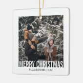 Ornement en céramique de Noël moderne (Gauche)