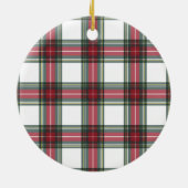 Ornement en céramique de Noël personnalisé à plate (Dos)