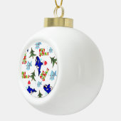 Ornement en céramique de Noël, Poisson de baleine (Droite)