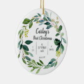 Ornement en céramique de Noël pour bébé personnali (Droite)