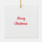 Ornement en céramique de Noël rétro vintage (Dos)